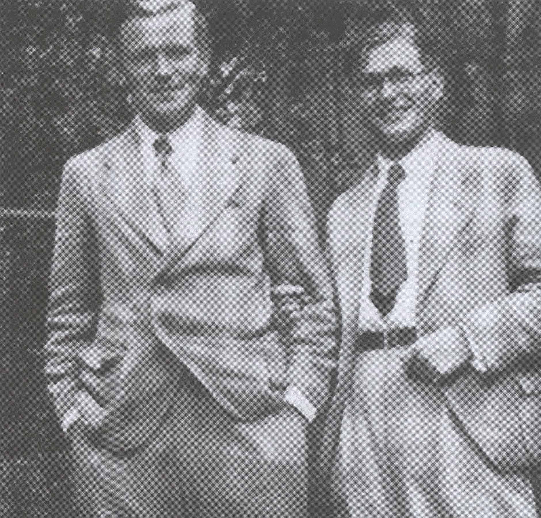 Die beiden Jurastudenten Otto und Hans John (r.)